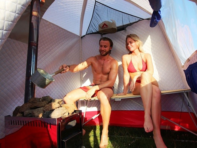 Мобильная баня-палатка МОРЖ в Кемерово