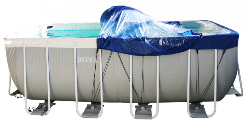 Тент для прямоугольного бассейна Intex/Bestway с надувной подушкой "Фиеста" в Кемерово