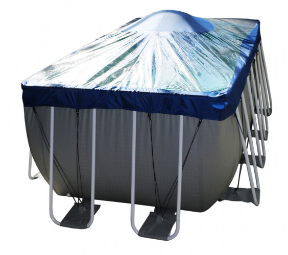 Тент для прямоугольного бассейна Intex/Bestway с надувной подушкой "Фиеста" в Кемерово