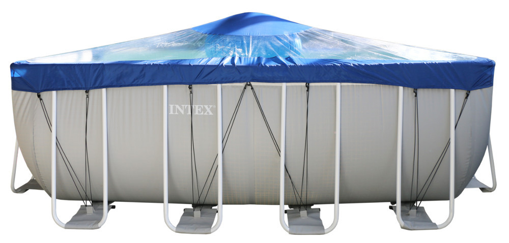 Тент для прямоугольного бассейна Intex/Bestway с надувной подушкой "Фиеста" в Кемерово