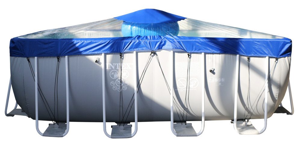 Тент для прямоугольного бассейна Intex/Bestway с надувной подушкой "Фиеста" в Кемерово