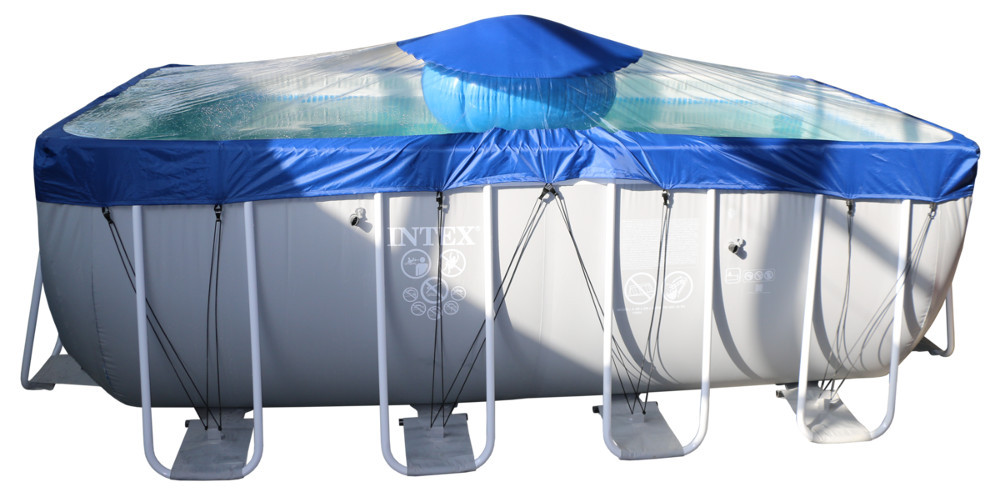 Тент для прямоугольного бассейна Intex/Bestway с надувной подушкой "Фиеста" в Кемерово