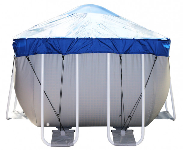 Тент для прямоугольного бассейна Intex/Bestway с надувной подушкой "Фиеста" в Кемерово