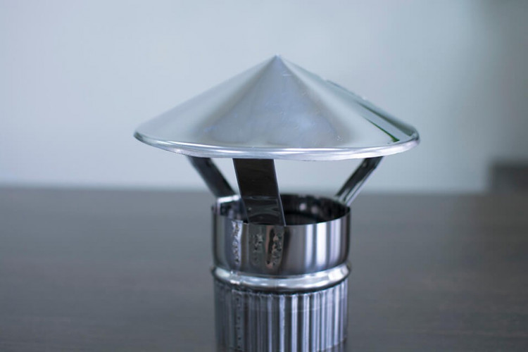 Зонт-дымник на трубу d-80 мм.(нерж) в Кемерово