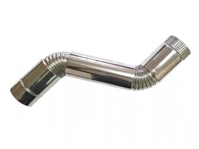 Сегмент трубы S-образный d-80 мм.(нерж.)Инвент в Кемерово