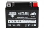 Аккумулятор стартерный для мототехники Rutrike YTX4L-BS (12V/4Ah) в Кемерово