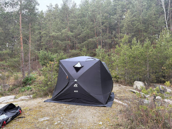 Мобильная баня-палатка МОРЖ КУБ XL NEO в Кемерово