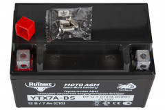 Аккумулятор стартерный для мототехники Rutrike YTX7A-BS (12V/7Ah) Аккумулятор стартерный для мототехники Rutrike YTX7A-BS (12V/7Ah)