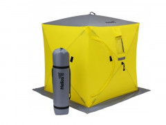 Палатка для рыбалки Helios Куб 1,5х1,5 желто/серый