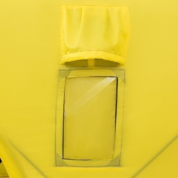 Палатка для рыбалки Helios Куб 1,8х1,8 желтый/серый в Кемерово