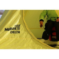 Палатка для рыбалки Helios двускатная Delta желтый