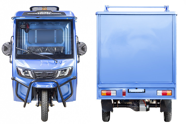 Электротрицикл Rutrike КАРГО Кабина Дуал обогрев 1500 фургон в Кемерово