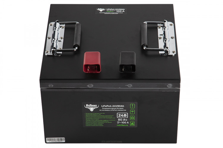 Тяговый железо-фосфатный аккумулятор RuTrike LiFePO4 24V80Ah (100A) в Кемерово