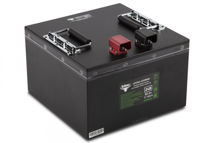 Тяговый железо-фосфатный аккумулятор RuTrike LiFePO4 24V80Ah (100A) в Кемерово